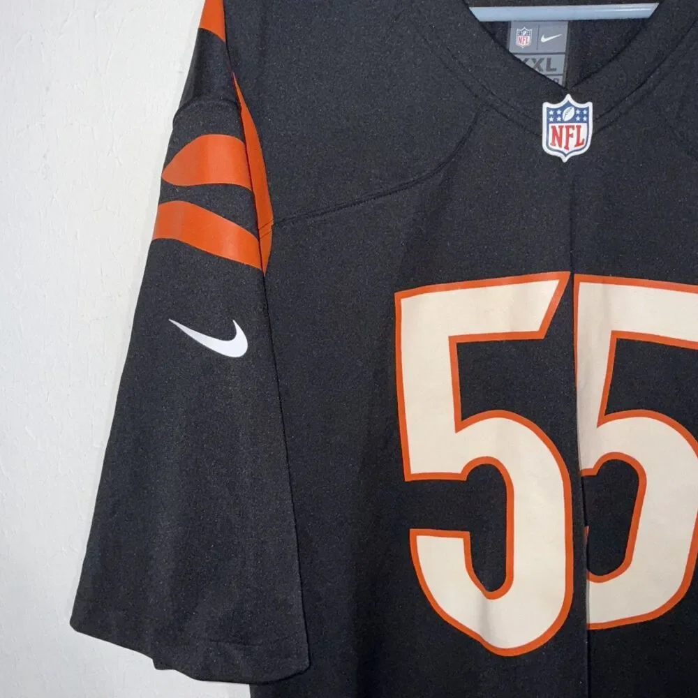 Logan Wilson Cincinnati Bengals Nike Player Game Jersey Men's 2024 #55 Black New